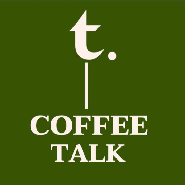 Logo of 'Coffee Talk' with a stylized 't' on a green background