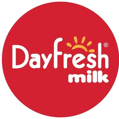 Dayfresh milk logo with a red circle background