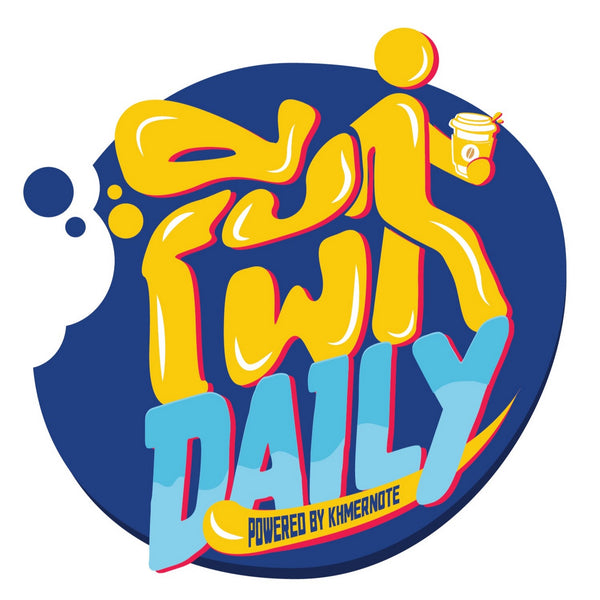 A logo featuring stylized text 'DAILY' with a person and bubbles illustration, and the text 'POWERED BY KINEMATIK'.