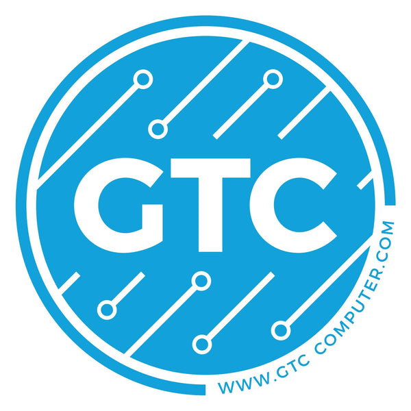 GTC logo with blue background and white text