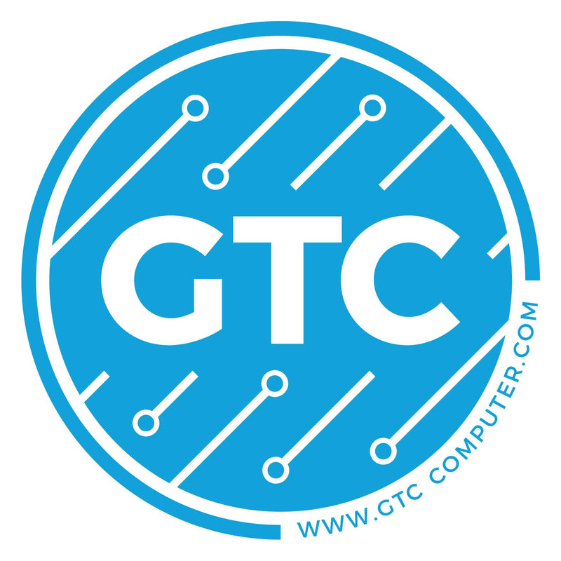 GTC logo with blue background and white text