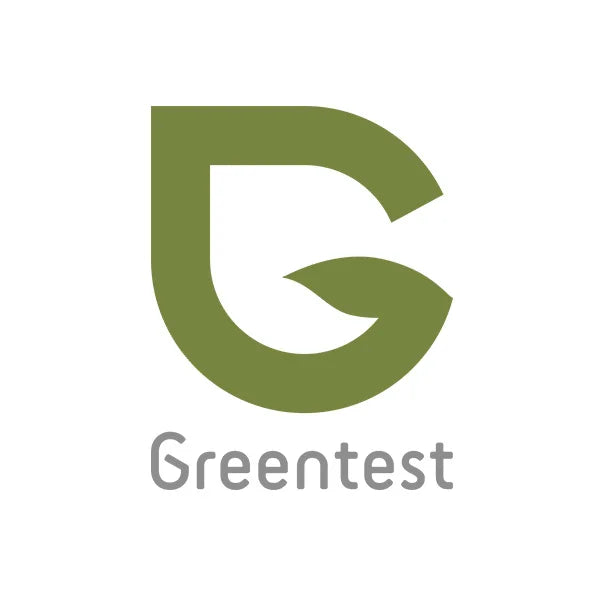 Logo of Greentest with a green 'G' and leaf design on a white background