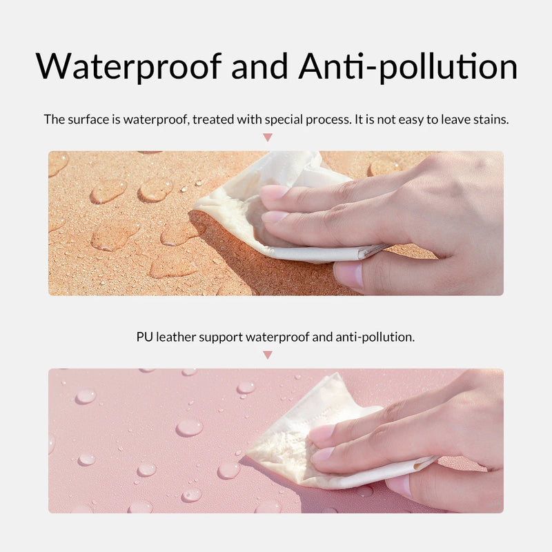 ORICO Double-side Large Mouse Pad Gaming MousePad Computer PU Leather PC Desk Mat Cork Ultra Thin keyboard pad Waterproof