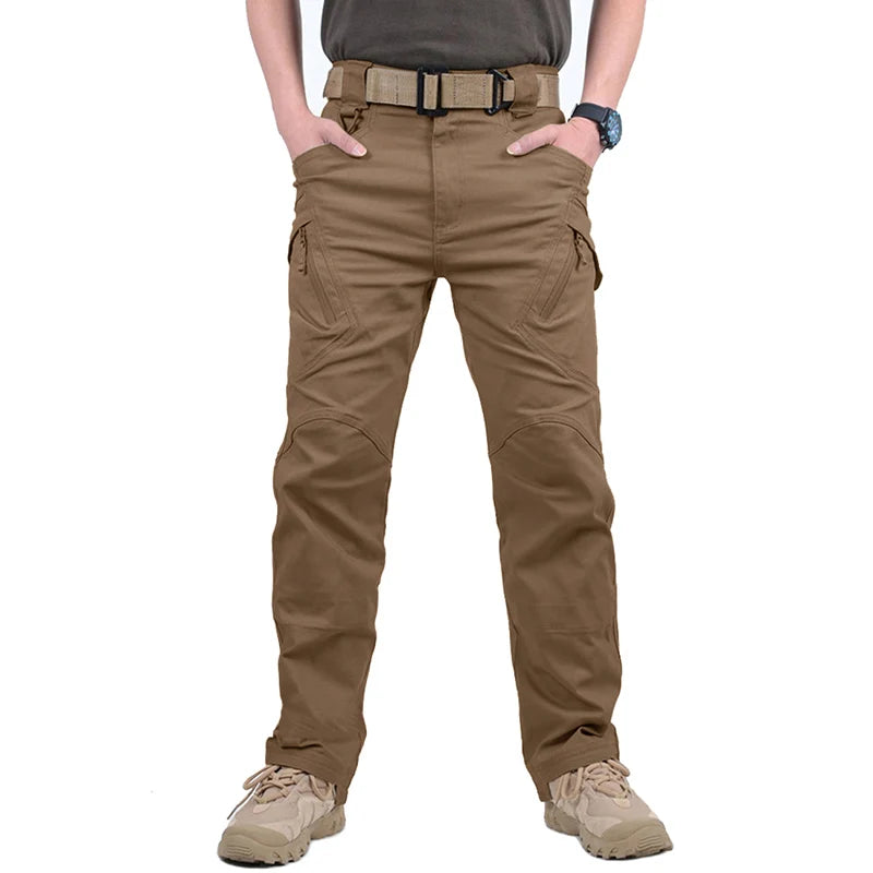 TACVASEN Mens IX9 City Work Cargo Pants Multi Pockets Ripstop Stretch Casual Trousers Outdoor Lightweight Training Hiking Pants