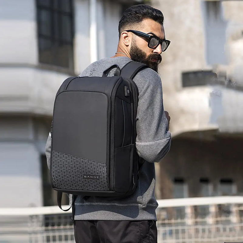 Men 15.6" Laptop Travel Business England Style Backpacks Scalable Large Capacity Anti-theft Male Women Luxury Luggage Tote Bags