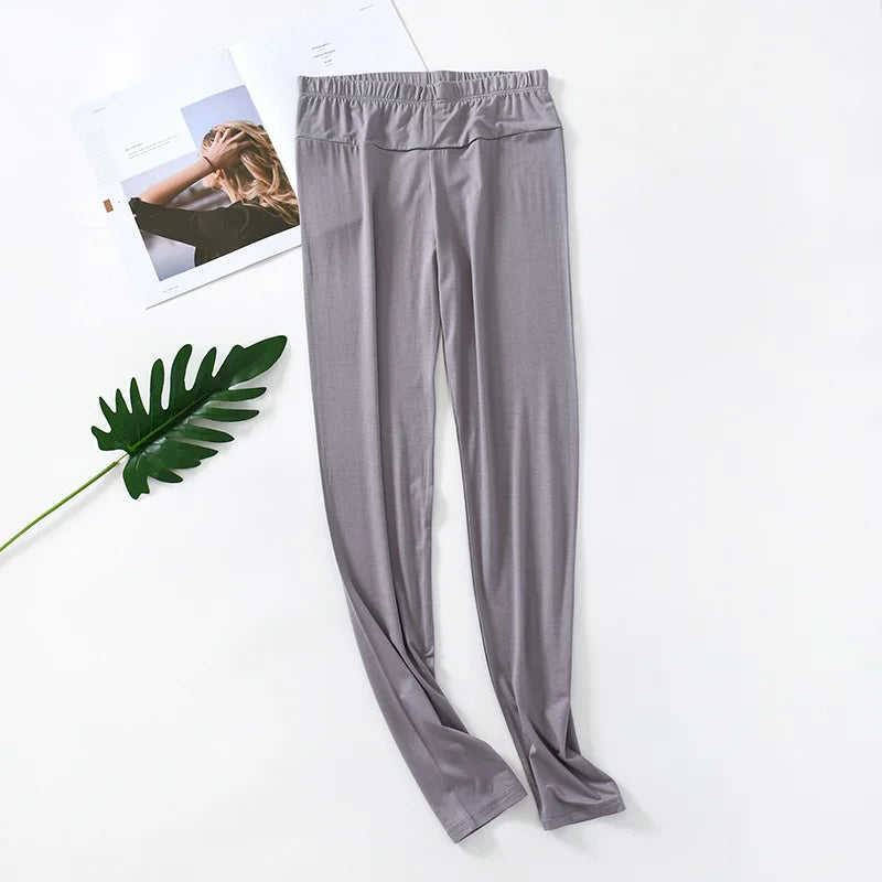 Fdfklak S-3XL Women Home Clothes New Modal Cotton Pajamas Pant Loose Large Size Sleepwear Pants Elastic Waist Nightwear Trousers