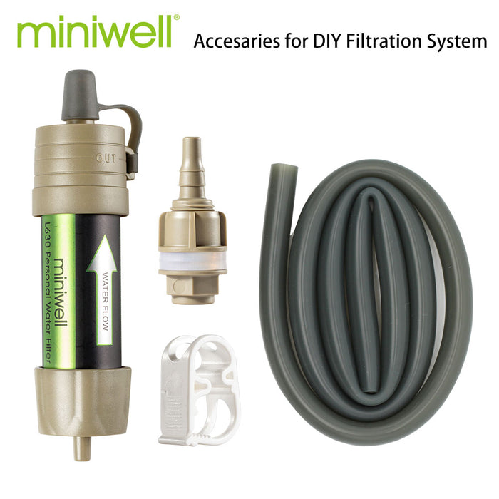 Miniwell survival water purifier for outdoor sport,activities and travel Brown China