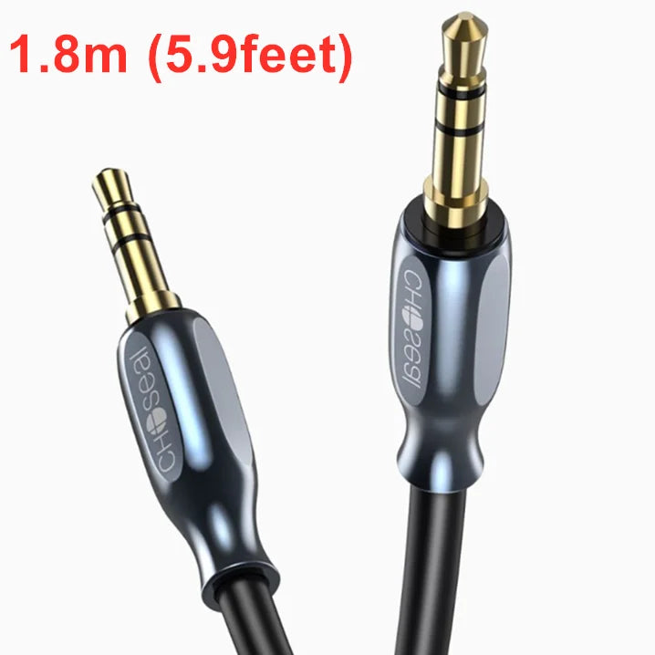 ខ្សែ Choseal RCA ខ្សែអាដាប់ទ័រ RCA AUX ទំហំ 3.5 ម.ម, ខ្សែអូឌីយ៉ូស្តេរ៉េអូ Y Splitter រចនាឡើងសម្រាប់ភ្ជាប់ចុះក្រោម និងស្រោបដោយមាសពីរស្រទាប់