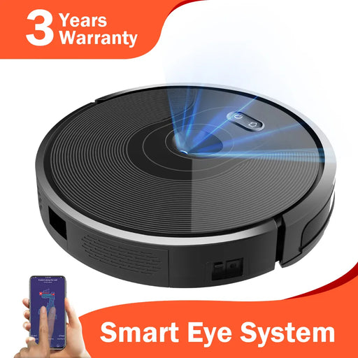 ABIR Robot Vacuum Cleaner X6,Smart Eye System, 6000PA Suction,APP NO-GO Line, Selective Zone Cleaning,Breakpoint Resume