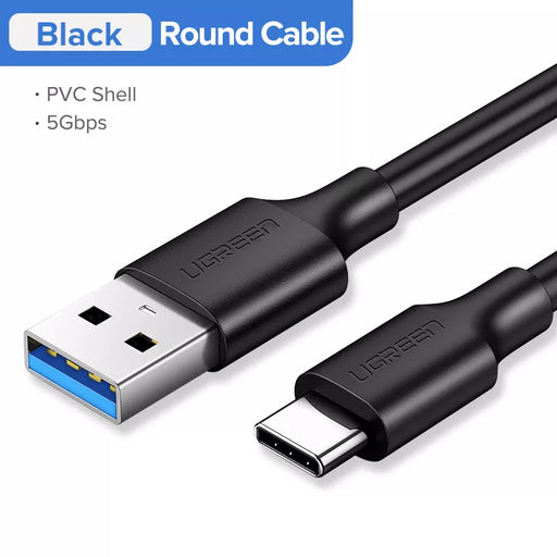 UGREEN USB C Cable 5Gbps USB3.0 A to USB C for iPad Pro Samsung Galaxy S24 for Switch M2 SSD NVME USB3.0 Super Speed Data Cable 5Gbps USB3.0 A to C CHINA