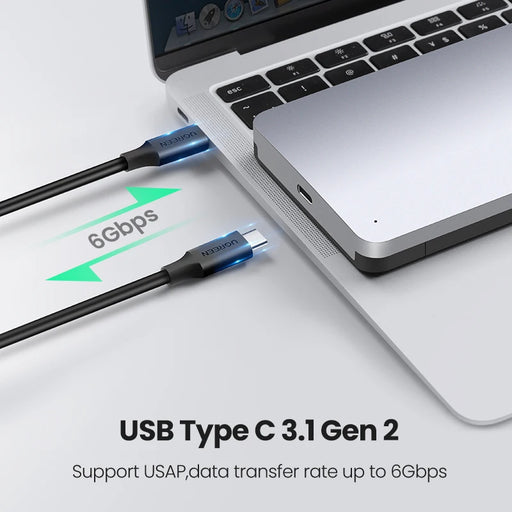 UGREEN HDD Case 2.5 6Gbps SATA to USB C 3.1 Gen 2 External Hard Drive Box Aluminum Case HD For Sata Hard Disk SSD HDD Enclosure