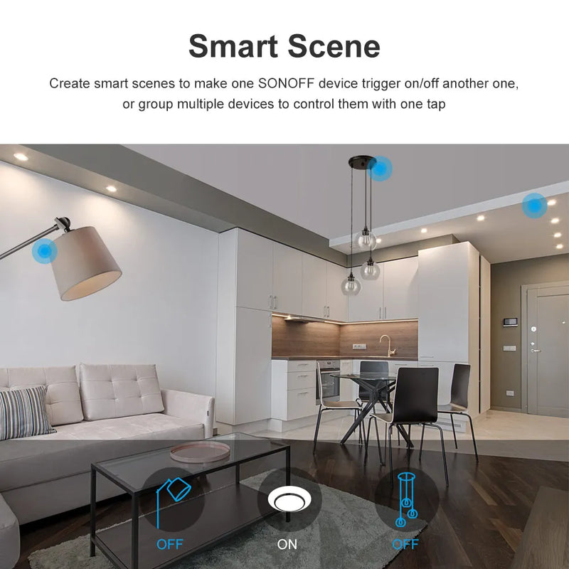 SONOFF T2EU 433Mhz RF WiFi Touch Wall Switch Time Schedule Smart Scene via eWeLink Remote Voice Control with Alexa Google Home