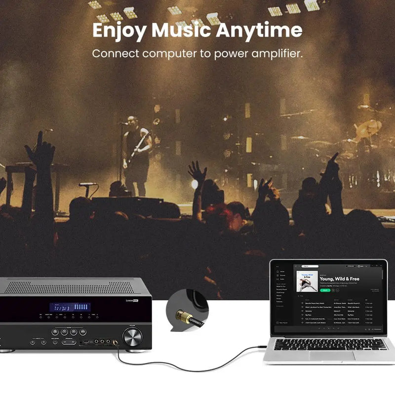 Ugreen Jack 3.5 Speaker Connector 6.35mm Male to 3.5mm Female Audio Connector 3.5 Jack Aux Cable for Speaker Guitar Jack 6.35