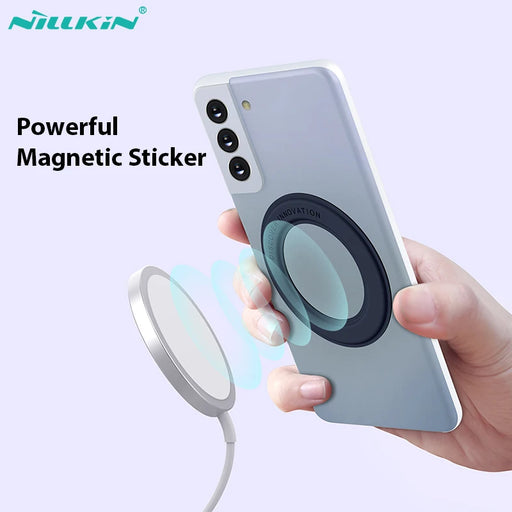 NILLKIN For iPhone 13 Pro Max Magnetic Sticker For Redmi Note 11 Pro Mi 11T Pro Magnetic Silicone Stand For Samsung S22 Ultra