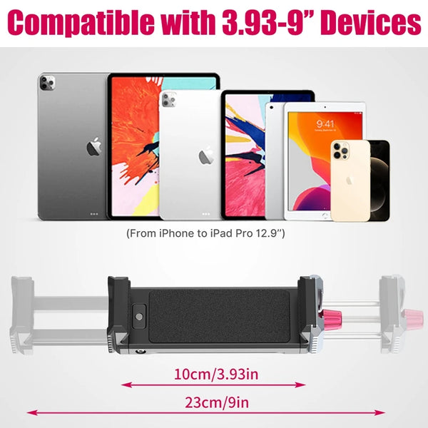 Ulanzi U-Pad III ឧបករណ៍ តោង ទូរស័ព្ទ លើ ថេប្លេត ដែល ធ្វើ ពី លោហៈ ជា សកល ក្ដាប់ វីស Arca 1/4 សម្រាប់ ជើង កាមេរ៉ា ថេប្លេត សម្រាប់ iPad Pro 12.9 អ៊ីញ iPad Air