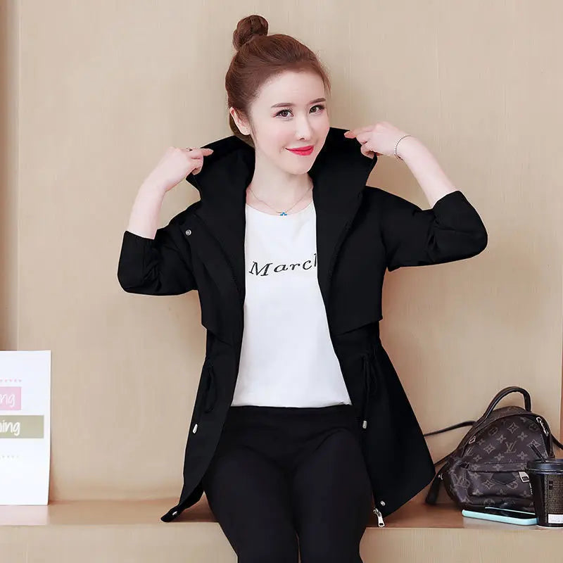 Manteau Femme Hiver អាវធំថ្មីសម្រាប់ស្ត្រី និទាឃរដូវ និងរដូវស្លឹកឈើជ្រុះ អាវធំសម្រាប់ស្ត្រី អាវធំសម្រាប់ស្ត្រី អាវធំសម្រាប់ស្ត្រី