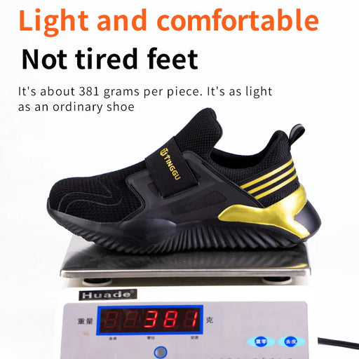 Autumn Safety Shoe Shoes Puncture-Proof Work Sneakers Men Shoes Steel Toe Indestructible Male Shoes Protective Shoes Work Boots