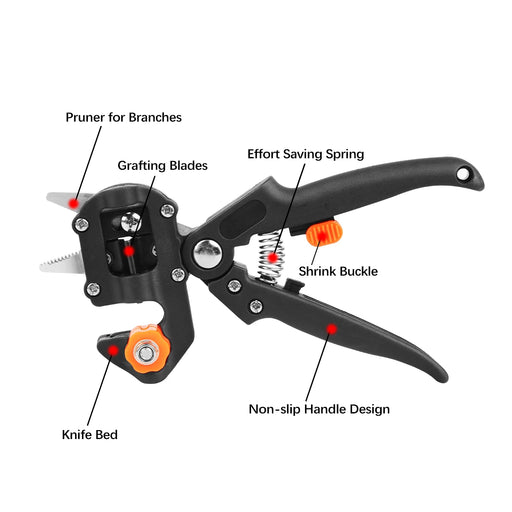 Pruning Cutting Grafting Shears Scissors Pruner Orchard and Garden Tools Multi-function Household Garden Pruner by PROSTORMER