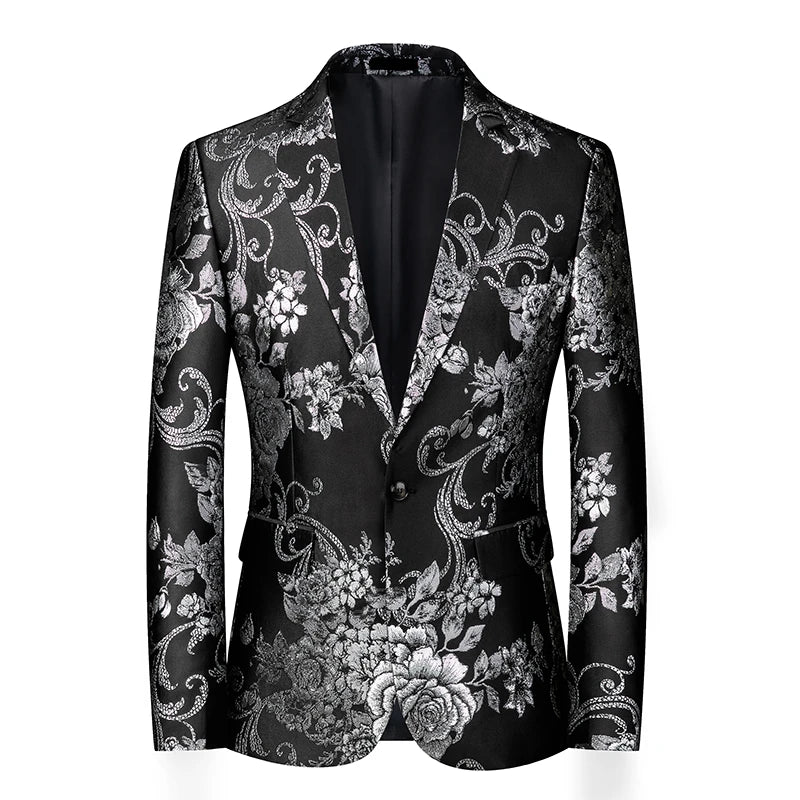 2026 New Men's Dark Brown Suit Jacket, Wedding Business Dress Coat, Slim Blazers, Costume, Asian Size, M-5XL, 6XL