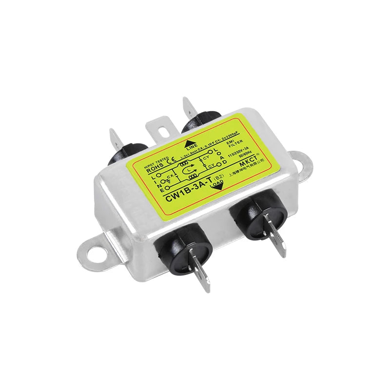 TOMZN AC Purification 220V Single-phase Power Supply Filter EMI Anti-interference Purification Audio CW1B-T(B2)1A3A6A10A