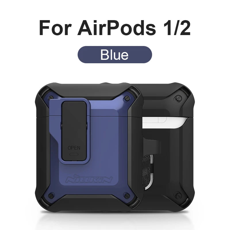 NILLKIN For Airpods Pro Case Switch Cover For AirPods Case TPU PC Anti-fall Cover For AirPods 3 Wireless Earphone With Keychain