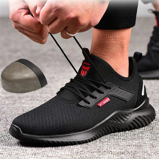 Summer Steel Toe Work Shoes for Men Puncture Proof Safety Shoes Man Light Industrial Casual Shoes Male