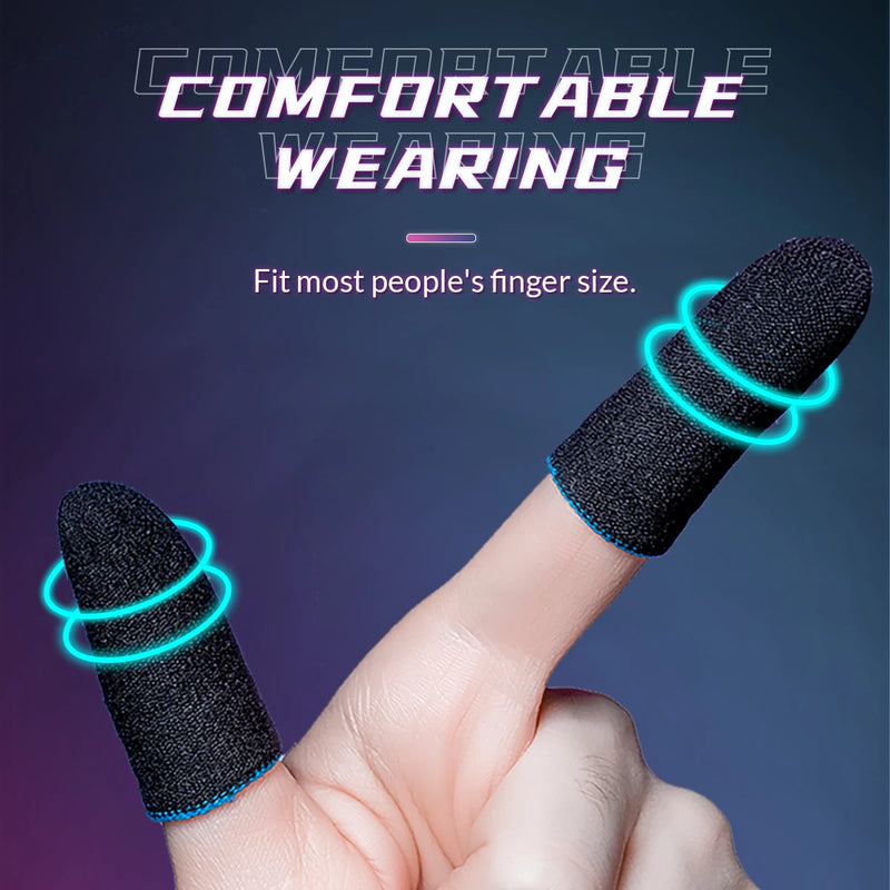 ORICO 4 pcs Gaming Finger Sleeve Phone Games Sweat-Proof Finger Gloves Thumbs Finger Cover Anti-slip Cot Sleeve for PUBG Mobile