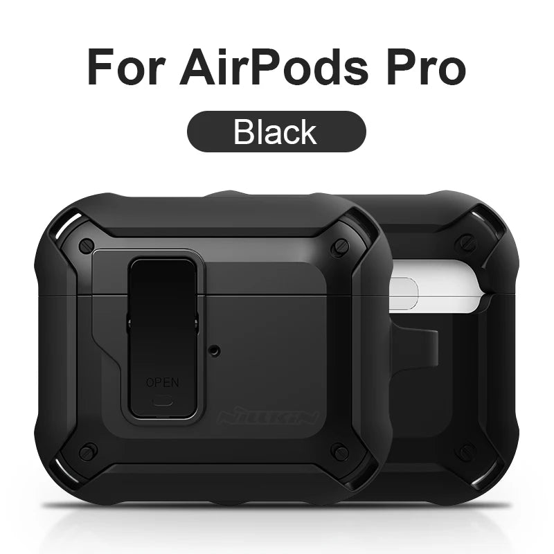 NILLKIN For Airpods Pro Case Switch Cover For AirPods Case TPU PC Anti-fall Cover For AirPods 3 Wireless Earphone With Keychain