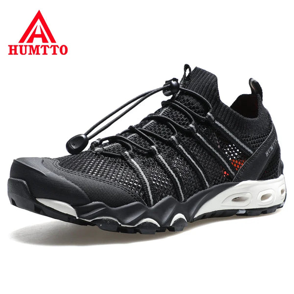 HUMTTO New Summer Hiking Shoes for Men Outdoor Trekking Sneakers Climbing Sport Walking Mens Water Shoes BreathableBeach Sandals
