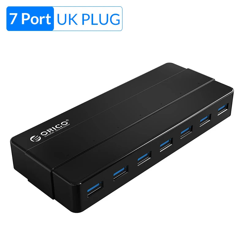 ORICO 4 7 Port USB 3.0 HUB with 12V Power Adapter USB Splitter OTG Adapter For Desktop Laptop PC Computer Accessories SuperSpeed