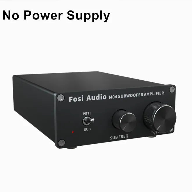ឧបករណ៍បំពងសម្លេងម៉ូណូ Fosi Audio អំភ្លីភ្លើ Subwoofer 100W ជាមួយឧបករណ៍បំពងសម្លេងបាសសម្រាប់ឧបករណ៍បំពងសម្លេងអកម្មនៅផ្ទះ M04