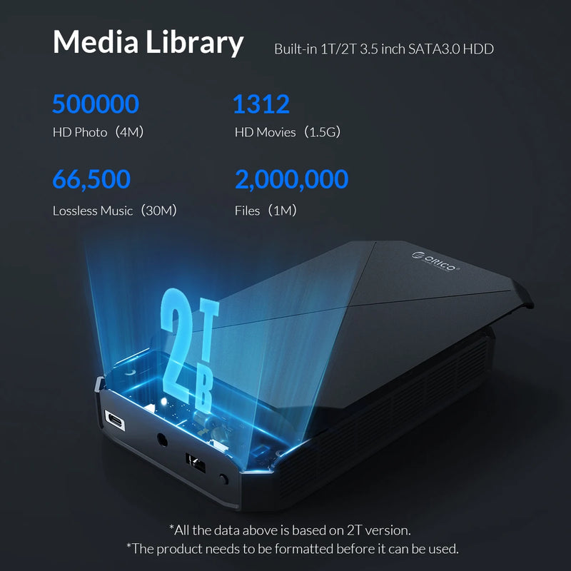 ORICO 3.5 inch Desktop Data Backup 3.5'' Backuper Backup Android Phone to PC Laptop Mac Backup Whatsapp with HDD Backup and Sync