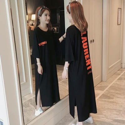 Spring summer new Korean modal cotton home wear long women nightshirt oversized women's night dress M-4XL nightgown female