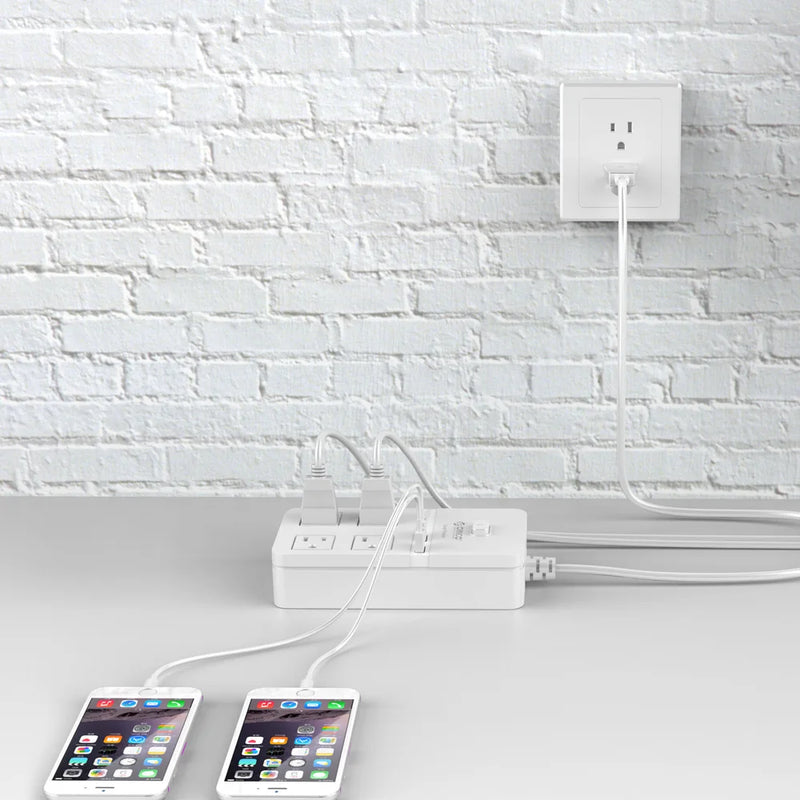 ORICO US Plug Power Strip with 4 AC Outlets 1.5M Extension Cable Electrical Socket For Home Office White Power Strips
