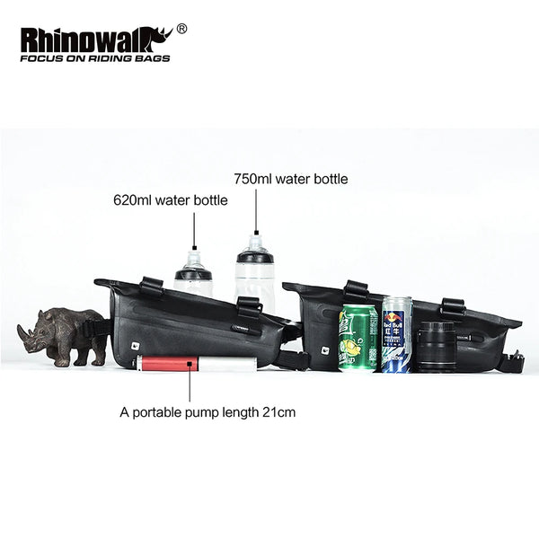 កាបូបម៉ូតូ Rhinowalk ការពារទឹកជ្រាប ទំហំ 2.2លីត្រ ទំហំ 2.8លីត្រ កាបូបសម្រាប់ជួសជុលកាង កាបូបដាក់ឧបករណ៍សម្រាប់ដាក់ដៃចង្កូតម៉ូតូ កាបូបសម្រាប់ដាក់កៅអីក្រោយ