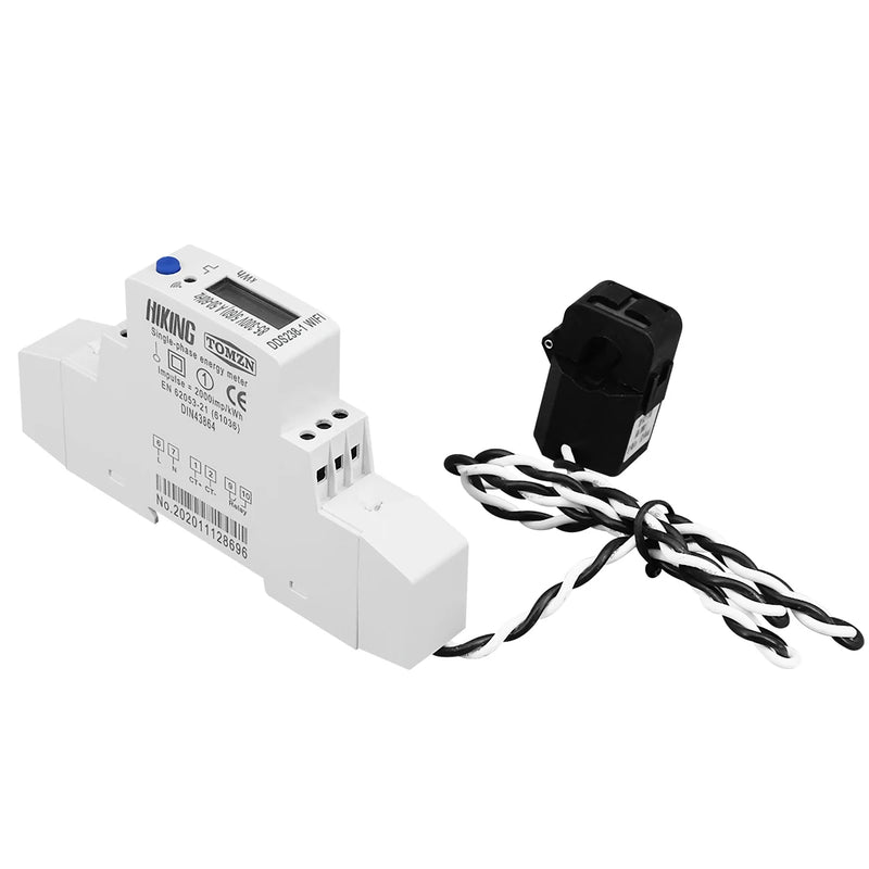 TOMZN 18mm Tuya Single Phase 60A Din Rail WIFI Smart Energy Meter timer Power Consumption Monitor kWh Meter Wattmeter 110V 220V
