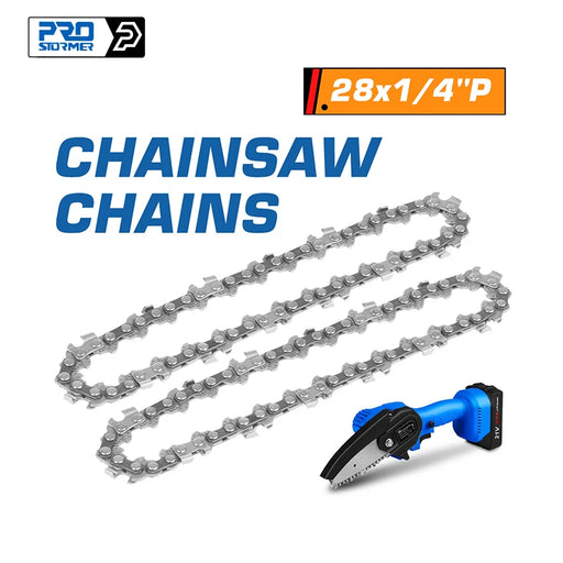 4inch/6inch Chainsaw Chains 2Pcs 28cm/37cm Electric Saw 1/4''P for 21V Electric Chain Saw By PROSTORMER
