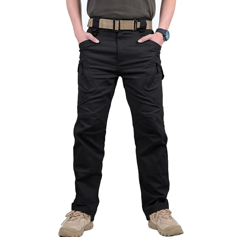 TACVASEN Mens IX9 City Work Cargo Pants Multi Pockets Ripstop Stretch Casual Trousers Outdoor Lightweight Training Hiking Pants
