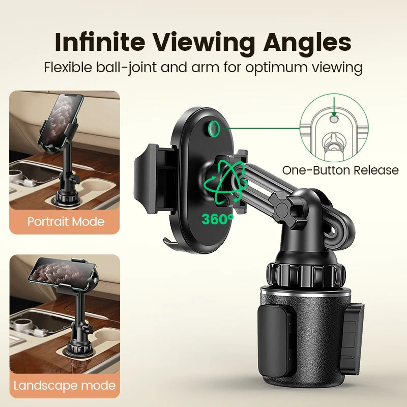 UGREEN Car Cup Phone Holder for Mobile Phone Stand in Car Phone Holder Stand for iPhone 16 15 Pro Max Xiaomi Huawei Phone Stand