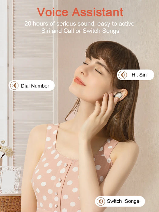 NILLKIN Lady True Wireless Earbuds Charging Box Mic Noise Cancelling Earphones Bluetooth 5.0 Wireless Headphone for Girls