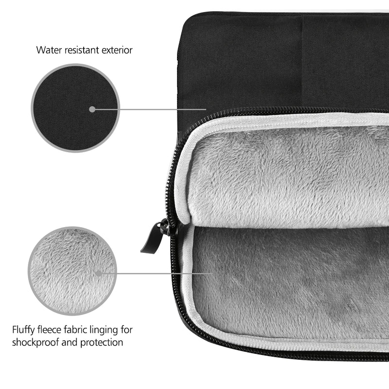 UPERFECT Laptop Sleeve Bag with Pocket for MacBook Air Pro Ratina 11.6/13.3/15.6 Inch Notebook Case Cover Dell HP