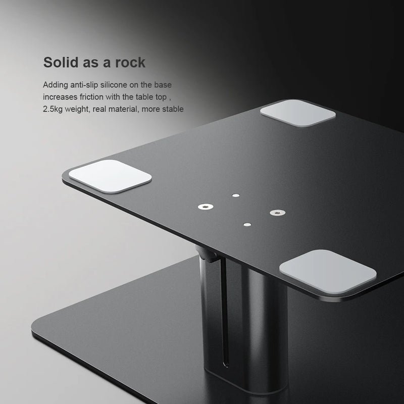 NILLKIN Monitor Stand Riser Metal Computer Universal Desktop Holder Adjustable Monitor Holder for PC Laptop MacBook Home Office