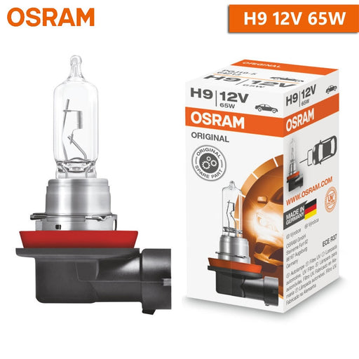 OSRAM H1 H3 H4 H7 H11 9005 9006 Original Lamp White Headlight H8 H9 H16 HB3 HB4 Fog Lamp Car Halogen Bulb Made in Germany (1pc) H9 12V 65W