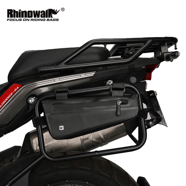 កាបូបម៉ូតូ Rhinowalk ការពារទឹកជ្រាប ទំហំ 2.2លីត្រ ទំហំ 2.8លីត្រ កាបូបសម្រាប់ជួសជុលកាង កាបូបដាក់ឧបករណ៍សម្រាប់ដាក់ដៃចង្កូតម៉ូតូ កាបូបសម្រាប់ដាក់កៅអីក្រោយ