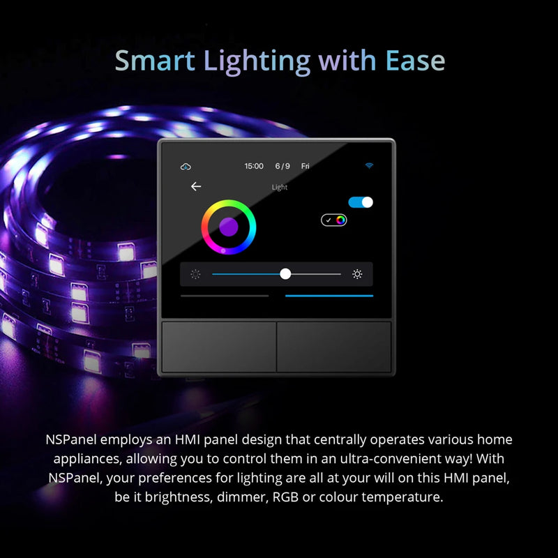 SONOFF NSPanel Smart Scene Wall Switch HMI EU/US Panel Multiple Control Thermostat Real-Time Weather Display via eWeLink APP