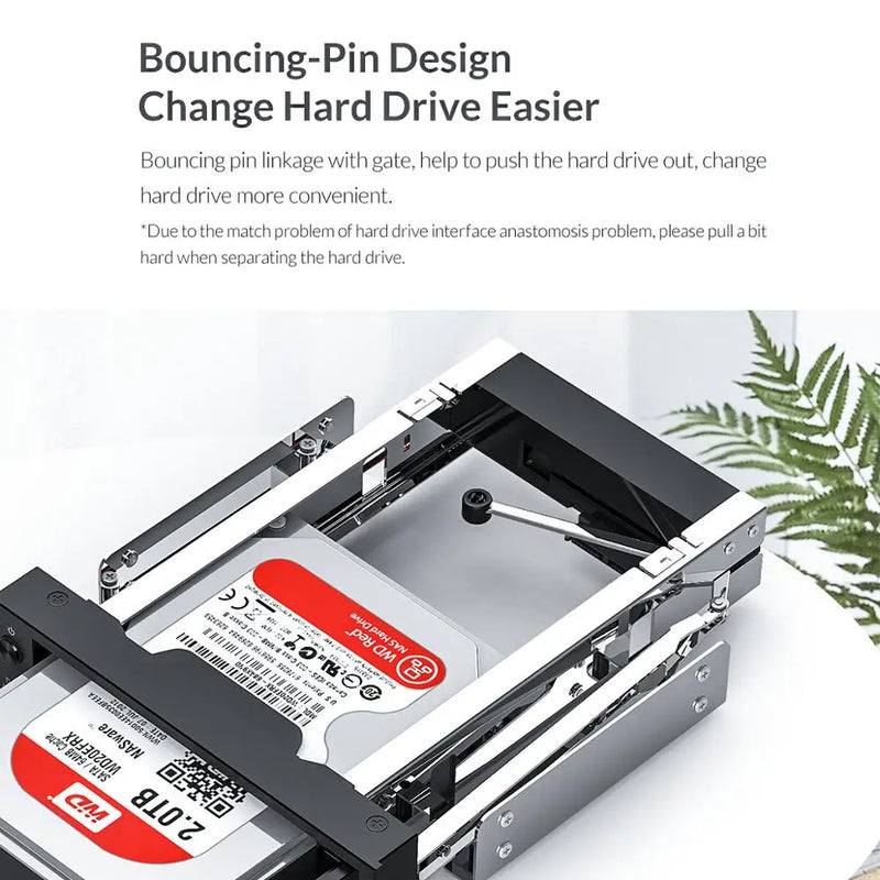 ORICO Hard Drive Caddy 2.5 to 3.5 inch Stainless Internal Hard Drive Mounting Bracket Adapter 3.5 inch SATA HDD Mobile Frame