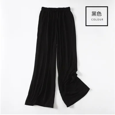 Spring Autumn Night Wear Lounge Pants Home Pajama Elastic Waist Sleepwear Pyjama Bottoms Loose Casual Women's Pijama Pant