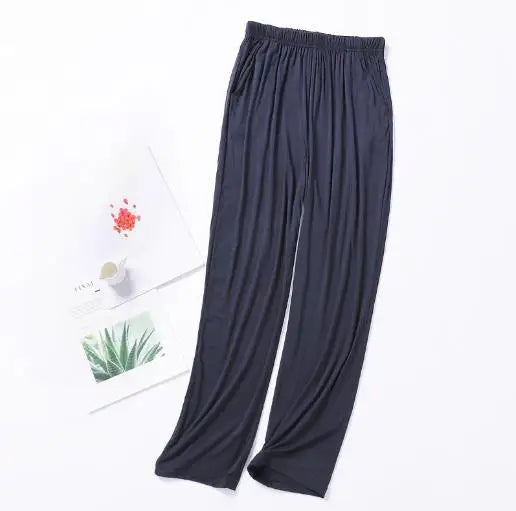 Spring Summer Men Sleepwear Pant Plus Size Sleep Bottoms Women Modal Cotton Nightwear Pajama Pants Lounge Home Wear Trousers