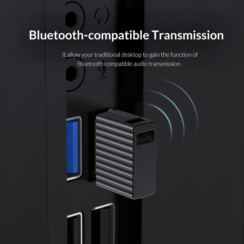 ORICO USB Bluetooth-Compatible 4.2 + EDR Audio Transmitter Mini Wireless Music Adapter Dongle For Desktop Laptop PC