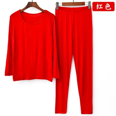 Women's Pajamas Set 2026 New Plus Size Ladies' Sleepwear Suit Modal Cotton Autumn Winter Night Wear Female Home Clothes 3XL-7XL
